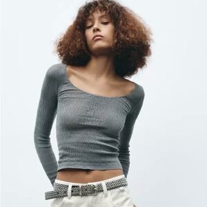 Zara Seamless Lace Top